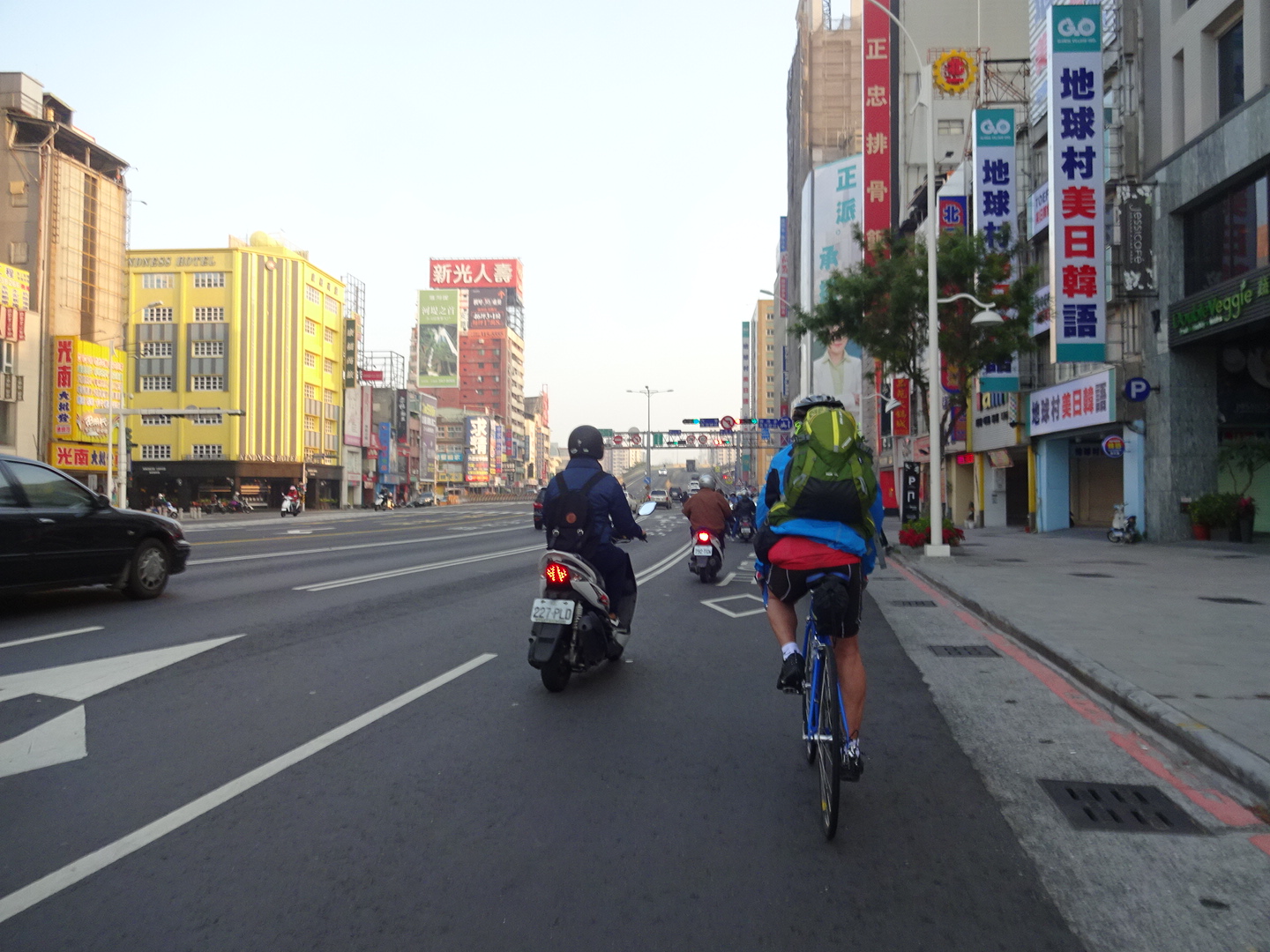 台湾自転車旅行での360度動画