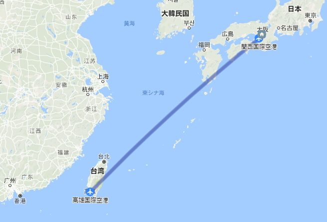 初めての海外自転車旅行in台湾の行程