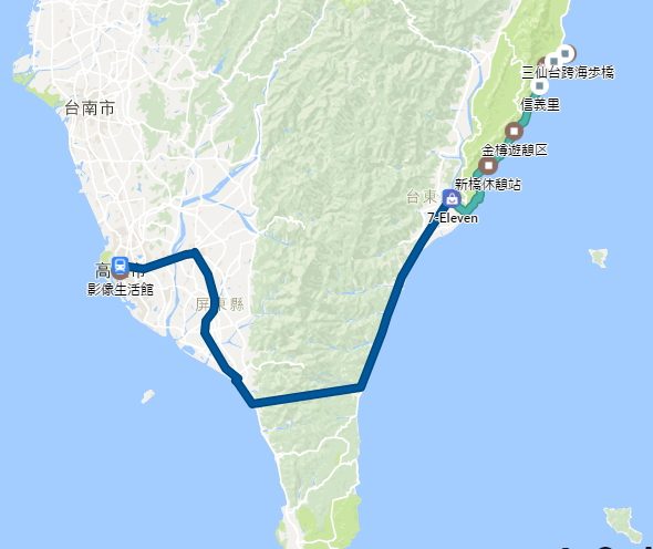 高雄から台東へ輪行、三仙台へサイクリング