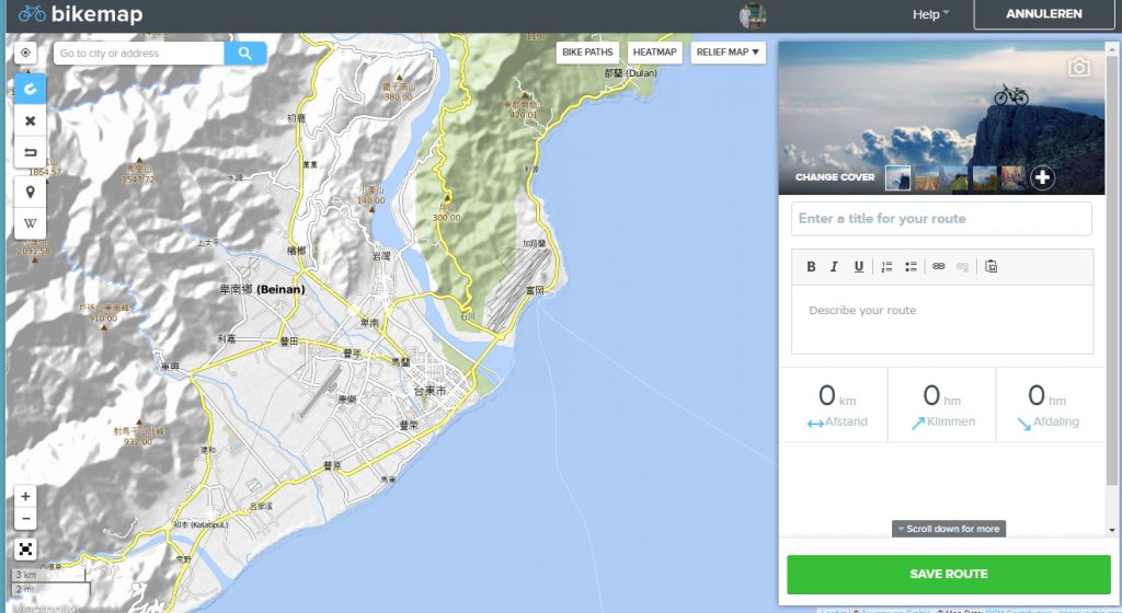 走るコースの地図を探します