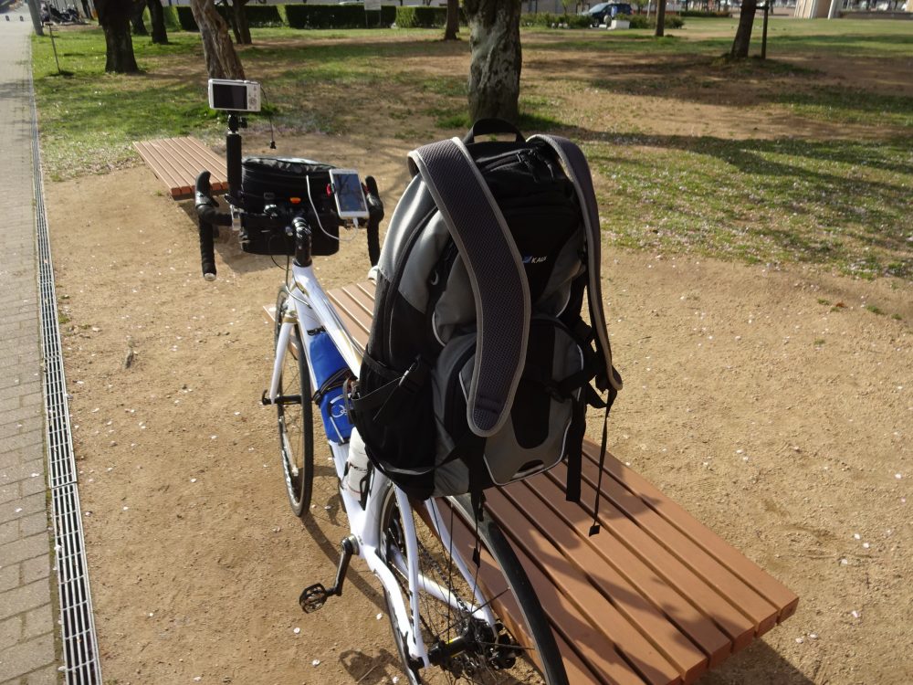 自転車旅行仕様で出発