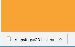 GPXデーターダウンロード出来ました。