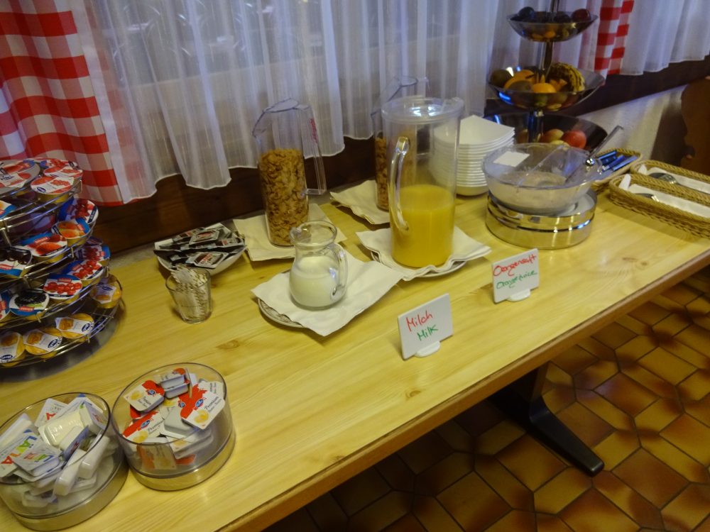 ホテル グラーニッシュ ホフの朝食