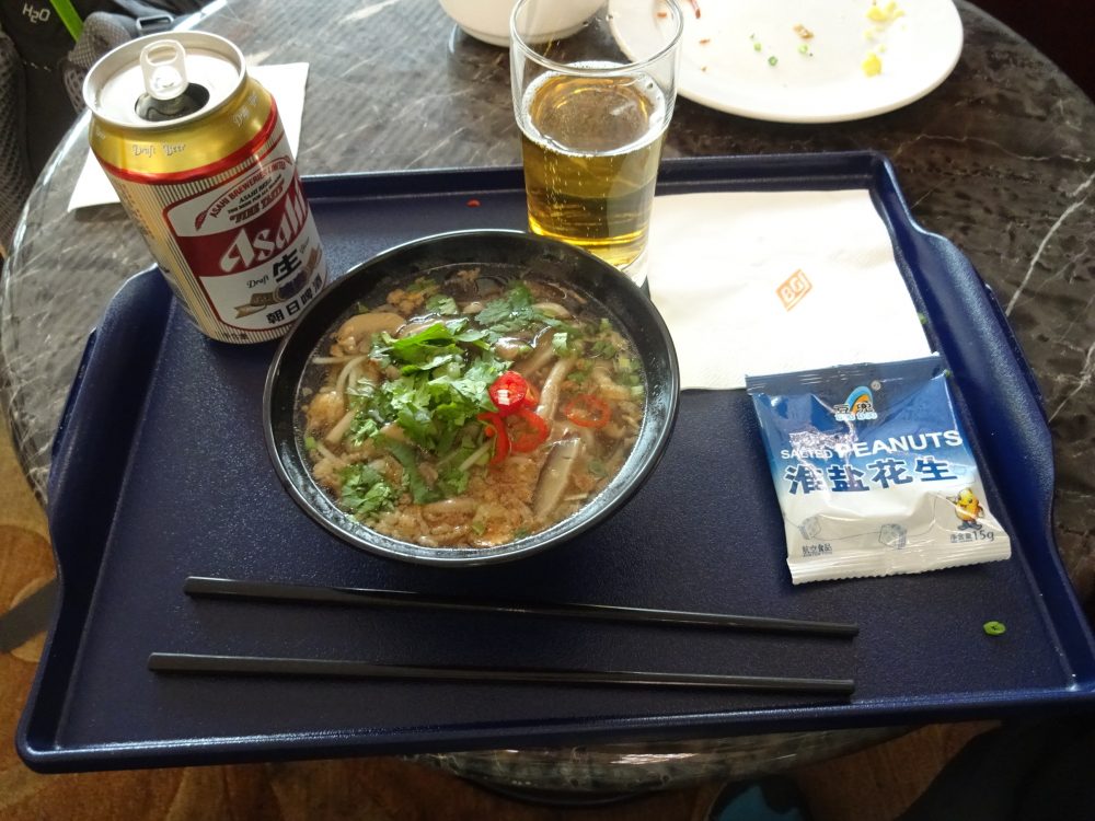 お蕎麦とビール