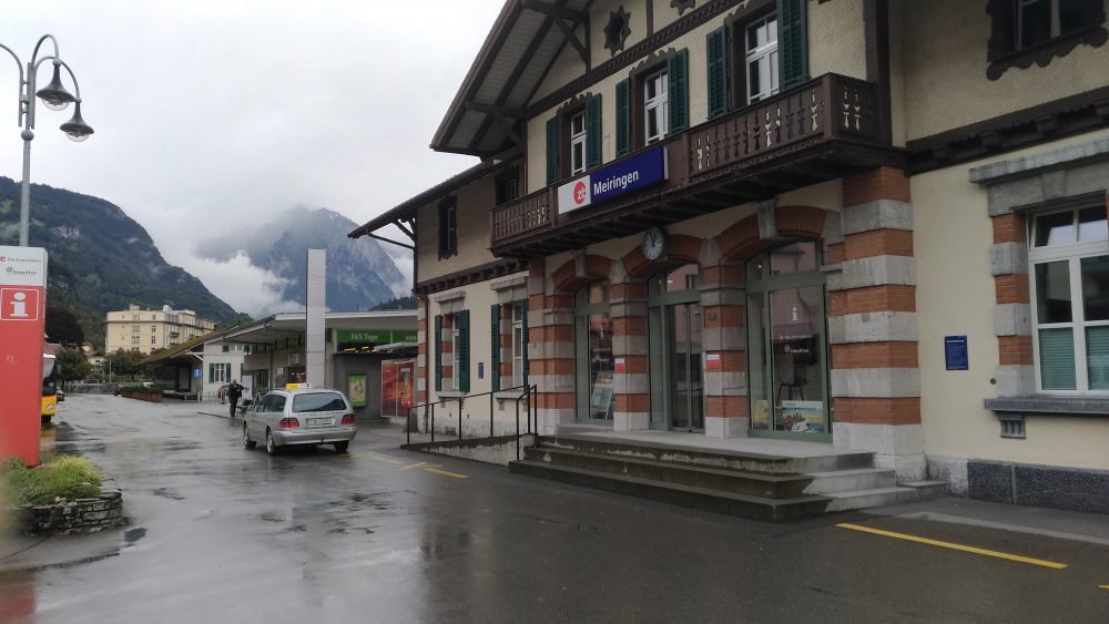 マイリンゲンの駅に到着