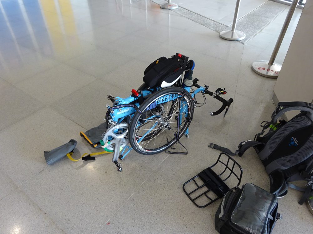 台中駅まで行き輪行