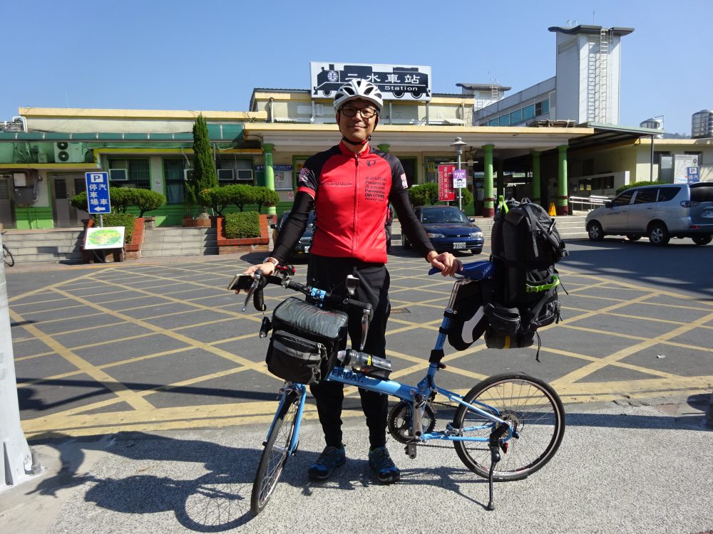 二水駅から自転車旅行開始