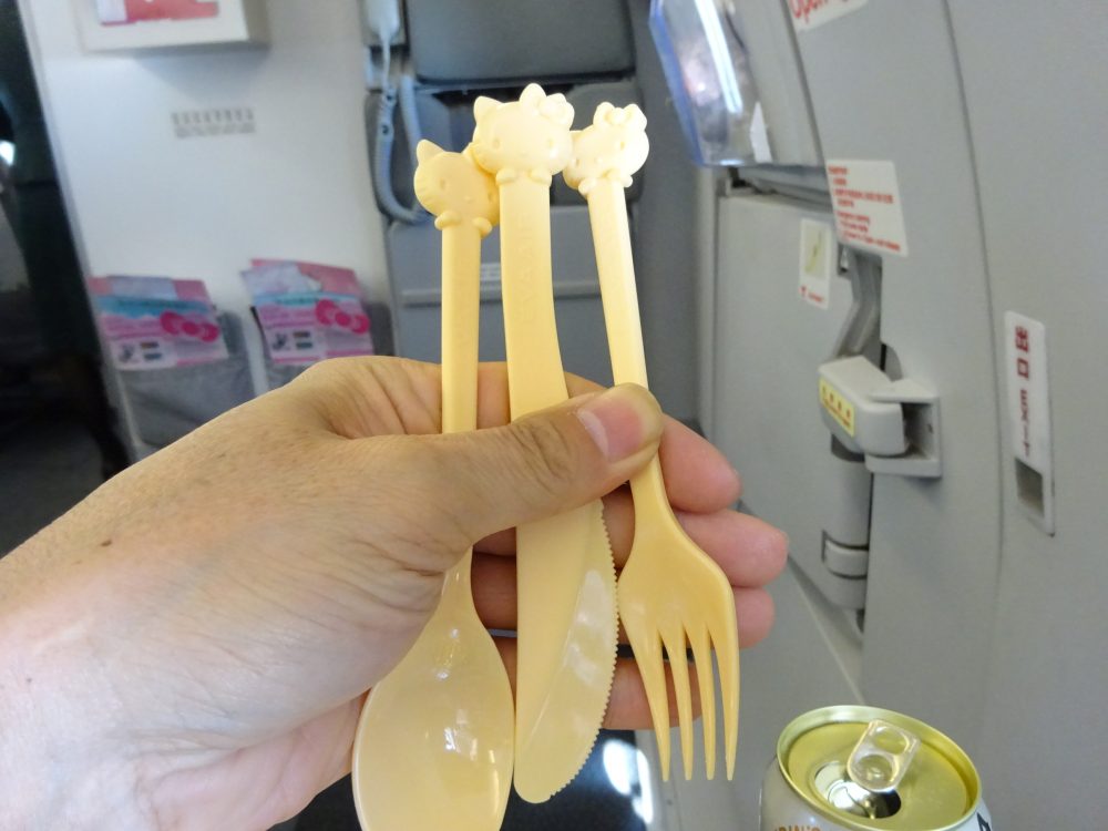 エバー航空のキティちゃん飛行機