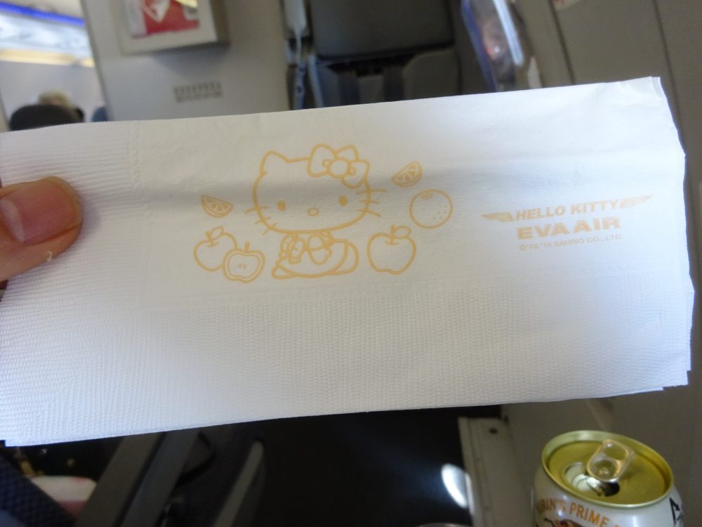 エバー航空のキティちゃん飛行機