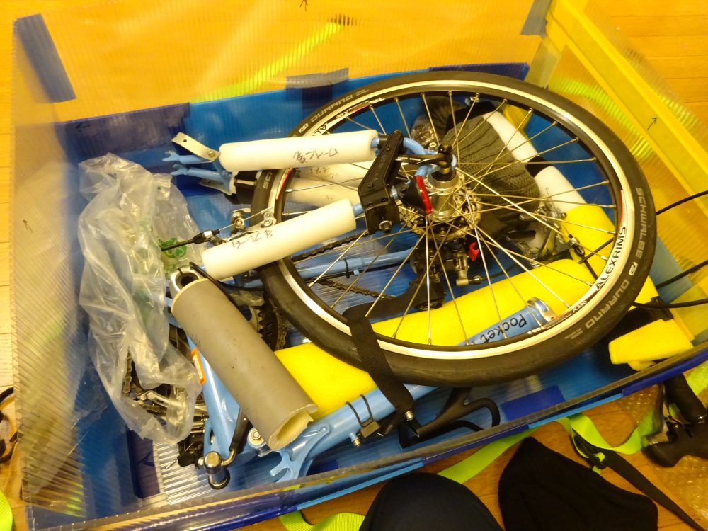 BikeFridayを輪行箱に収納
