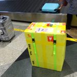 中国国際航空で輪行箱のベルトが無くなった!