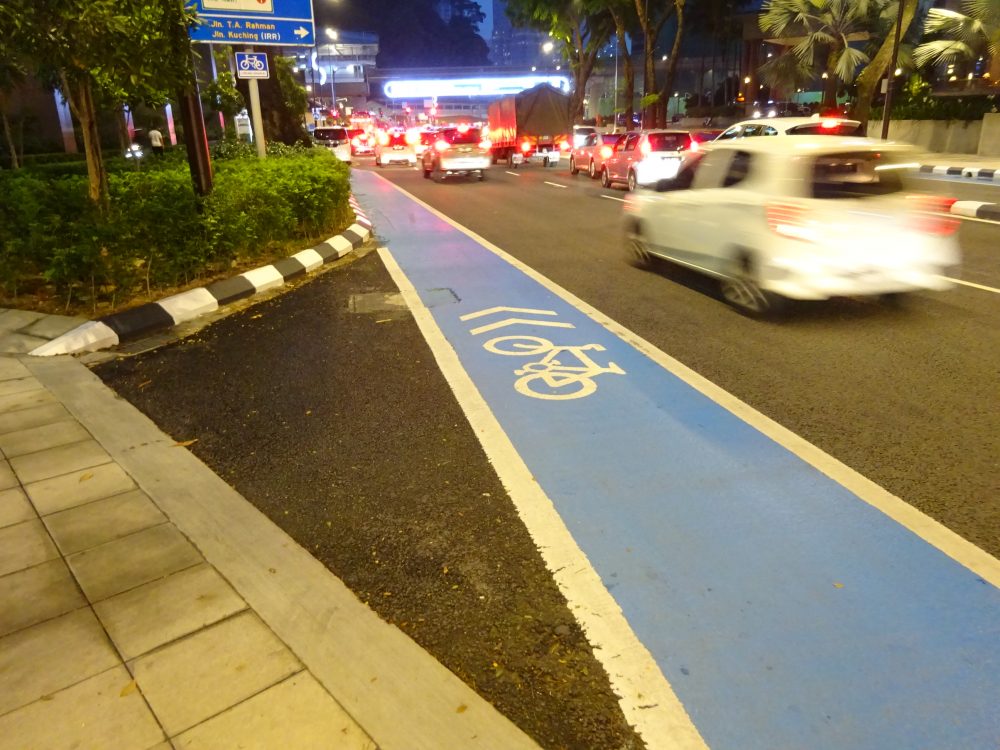 クアラルンプール市街地の自転車道