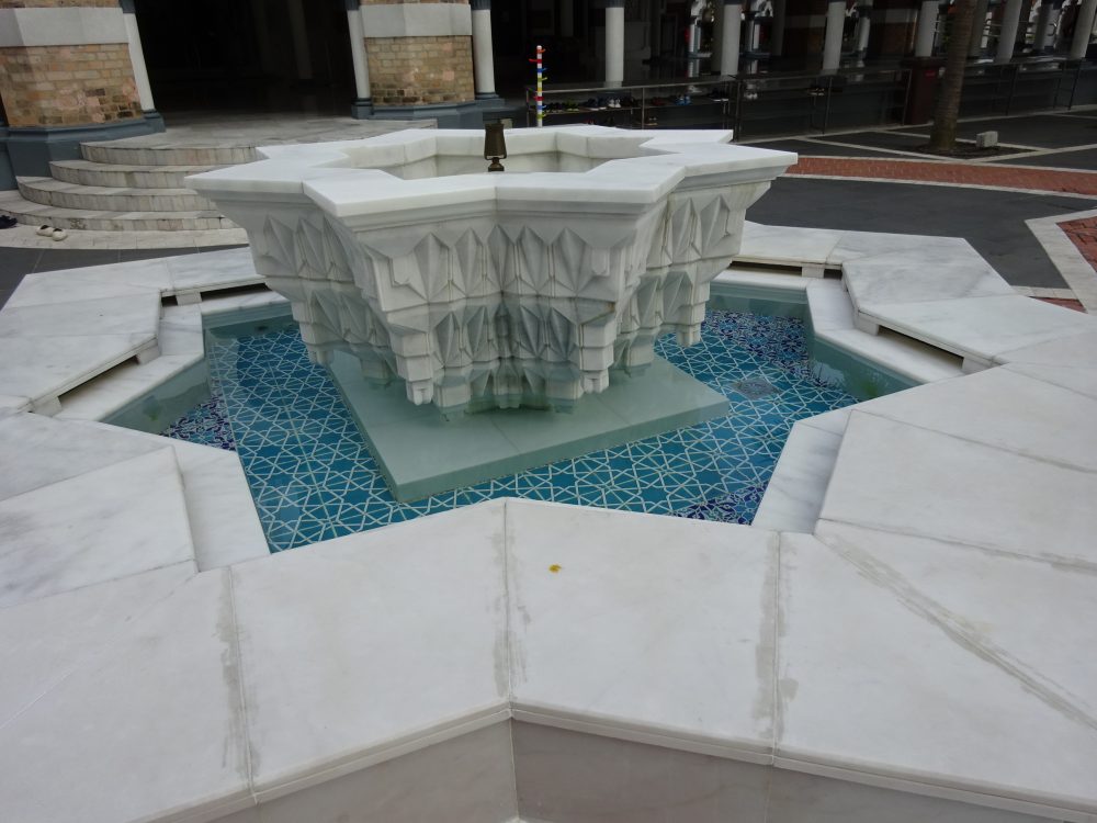 Masjid Jamek噴水のタイル