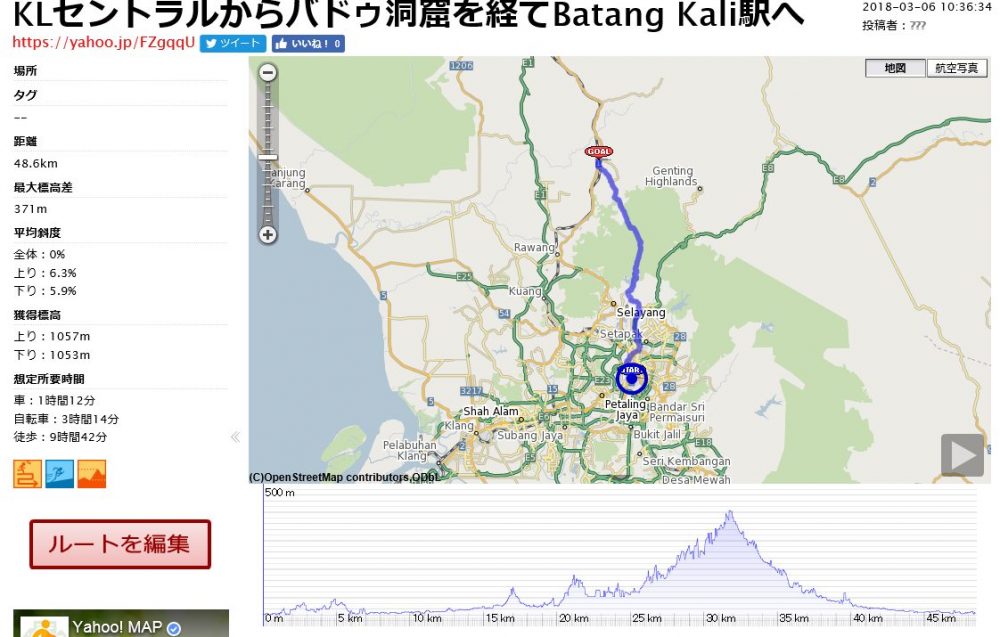 KLセントラルからバドゥ洞窟を経てBatang Kali駅へ