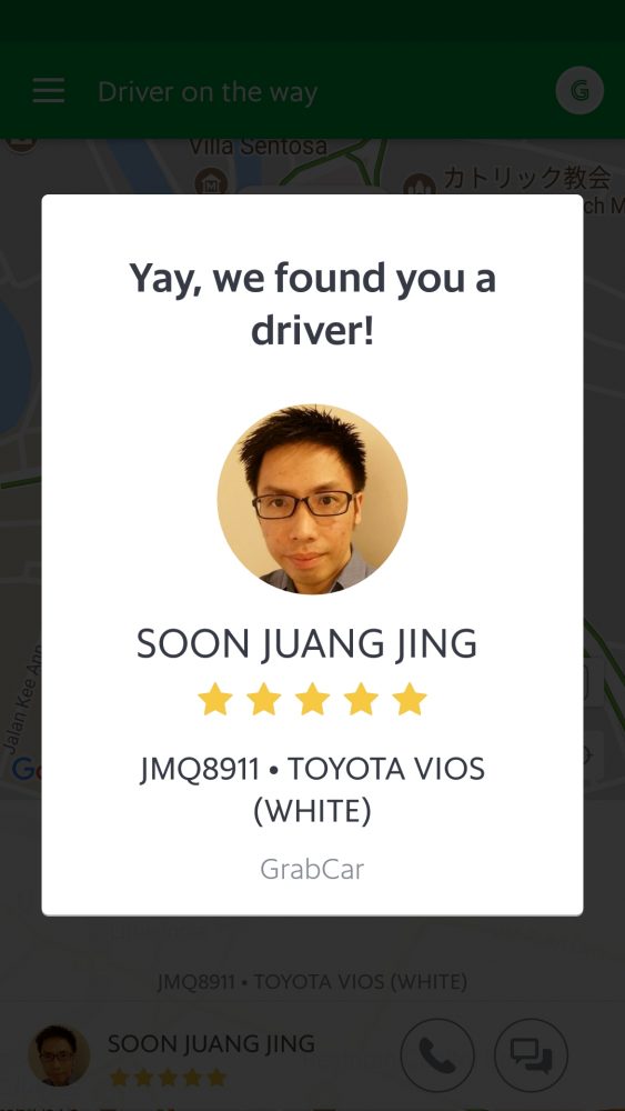 Grabの運転手さん