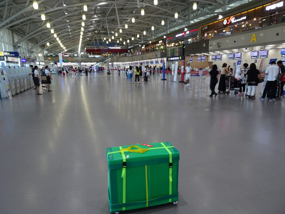 釜山空港到着