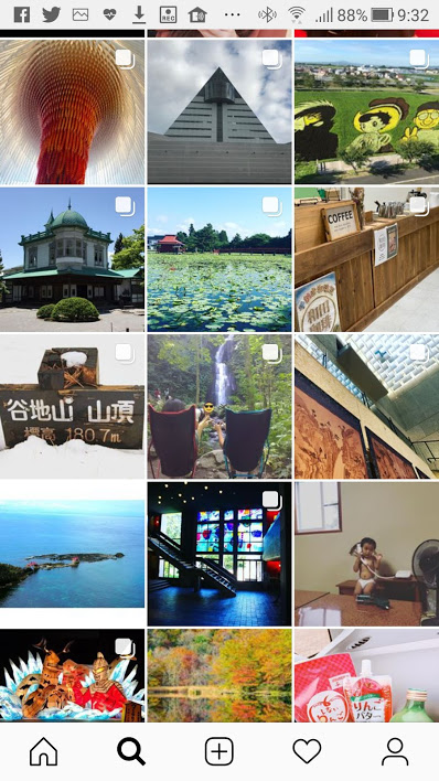 インスタで青森を検索