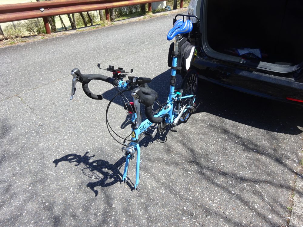 BikeFridayを車に積んで丹波篠山へ