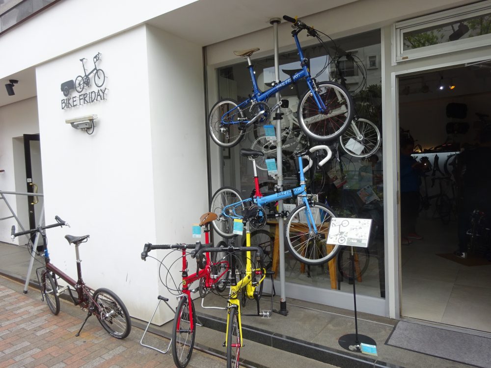 BikeFridayが沢山展示してありました