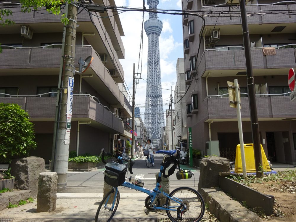 スカイツリーが見えてきたのでBikeFriday