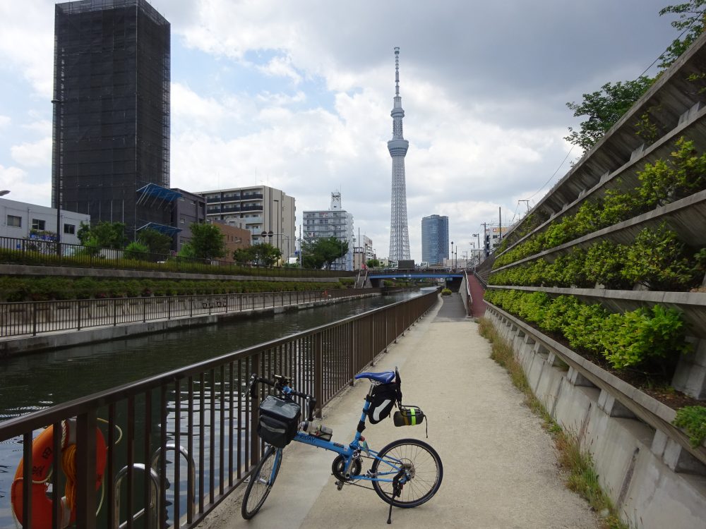 スカイツリーとBikeFriday