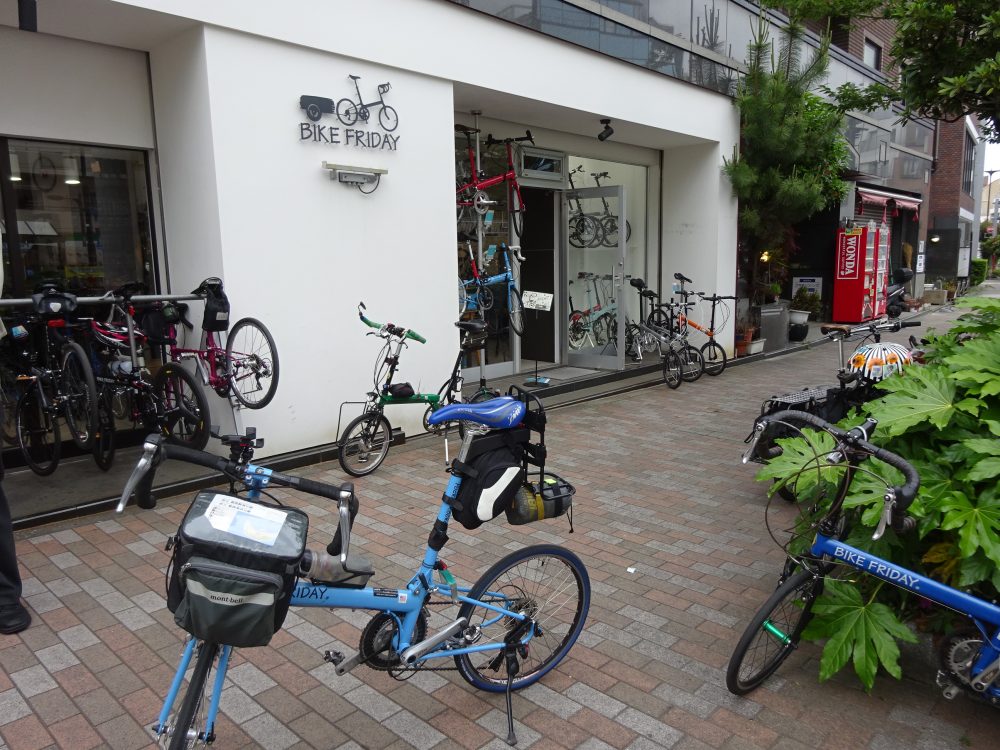 ゴールは新宿のBikeFriday Shop　ehicleさんへ