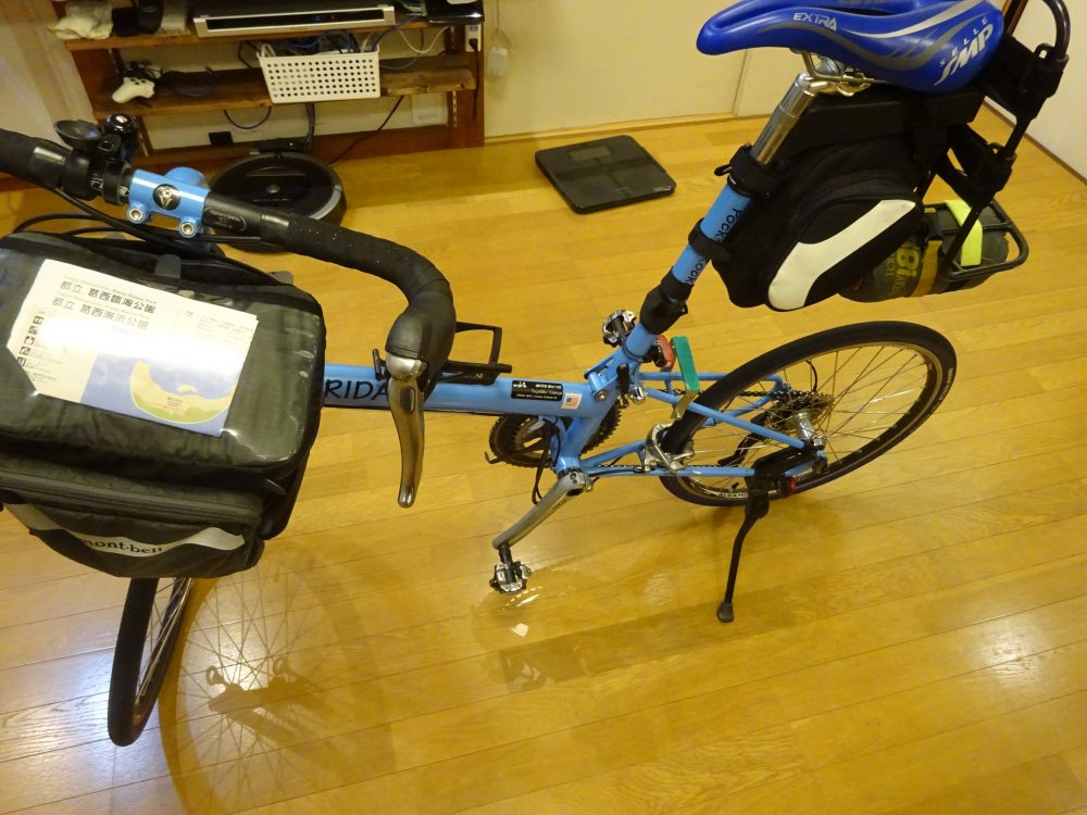 BikeFriday軽量化の為装備削減