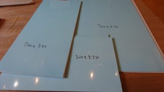 アルミ複合板の切り出し