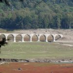 タウシュベツ川橋梁展望台からタウシュベツ川橋梁林道入口へ