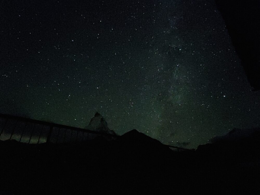 ホテルシュヴァルゼーから満天の星空