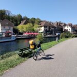 ローヌ川沿いを走るフランスサイクリングコース